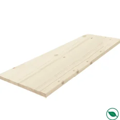 Tablette sapin massif lamellé collé abouté 800 x 200 x 18 mm