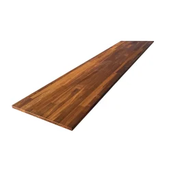 Tablette Teck huilé bois massif, L.200 x l.40 cm, Ep.18 mm
