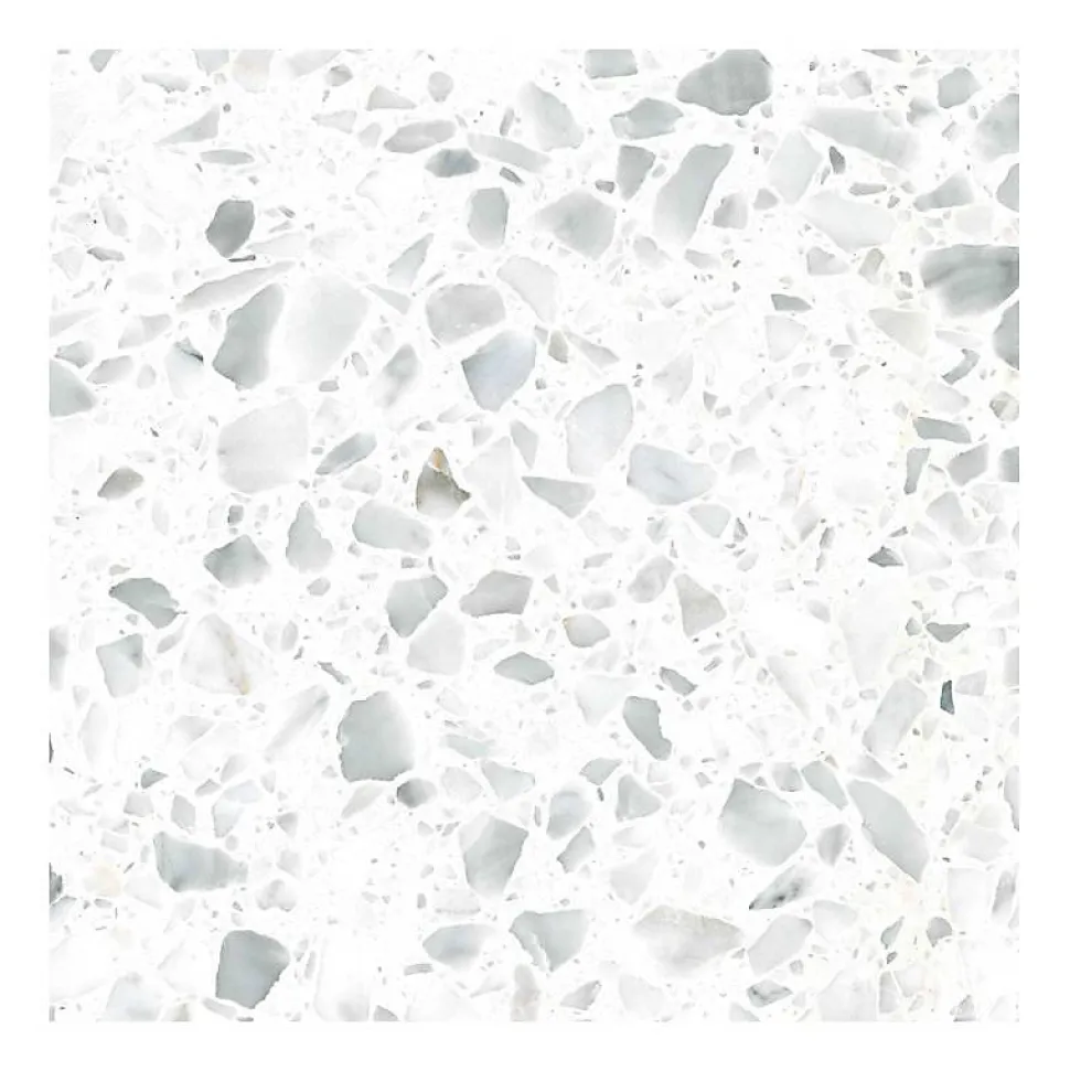 Terrazzo blanc Carrara - 60 x 60 cm