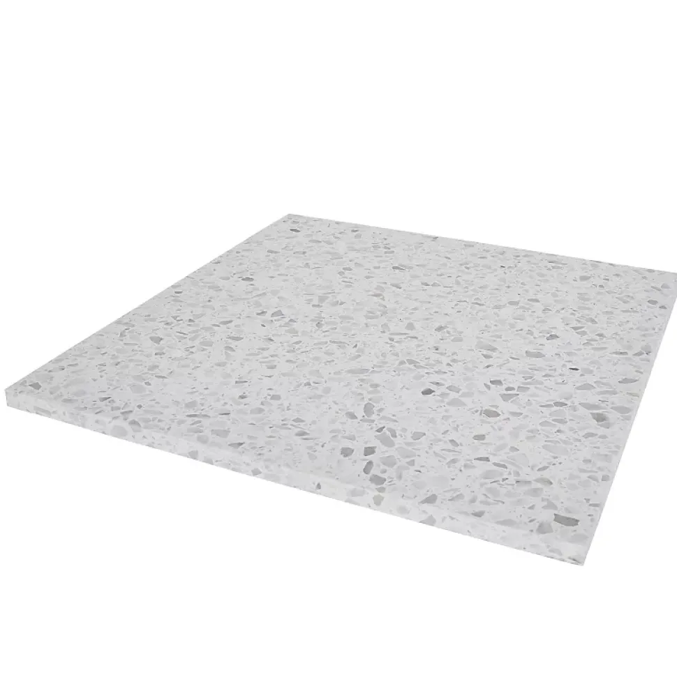 Terrazzo blanc Carrara - 60 x 60 cm
