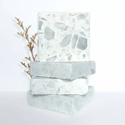 Terrazzo blanc Carrara - 60 x 60 cm