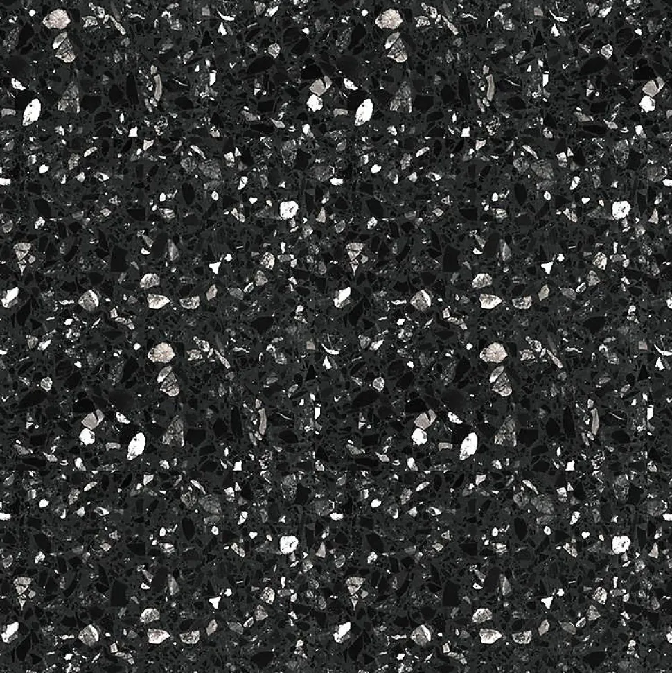 Terrazzo noir Millenium - 60 x 60 cm