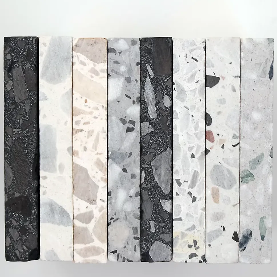 Terrazzo noir Millenium - 60 x 60 cm