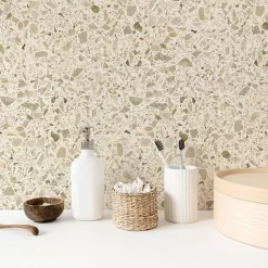 Terrazzo Stracciatella beige - 60 x 60 cm