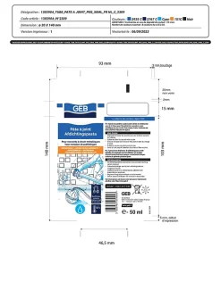 Tube pâte à joints raccords métalliques Geb 50 ml