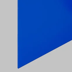 Verre synthétique cristal acrylique PMMA coloris bleu intense 2x1m ep 3mm
