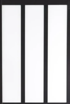 Verriere D'atelier Bois Mdf Noir 3 Vitrages Clairs H1080 Mm X L1123mm Gd Menuiseries