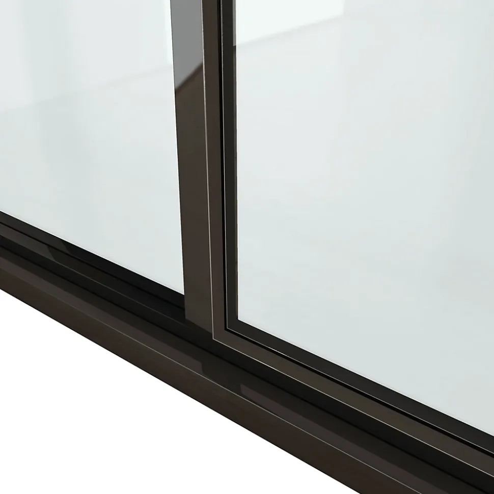 Verrière - 4 Vitrages - L: 157cm H: 105cm - Acier Ultra Fin - Noir Mat (RAL 9005) - Livrée Montée