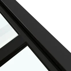 Verrière - 5 Vitrages - L: 195cm H: 105cm - Acier Ultra Fin - Noir Mat (RAL 9005) - Livrée Montée