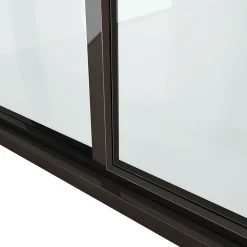 Verrière - 5 Vitrages - L: 195cm H: 105cm - Acier Ultra Fin - Noir Mat (RAL 9005) - Livrée Montée