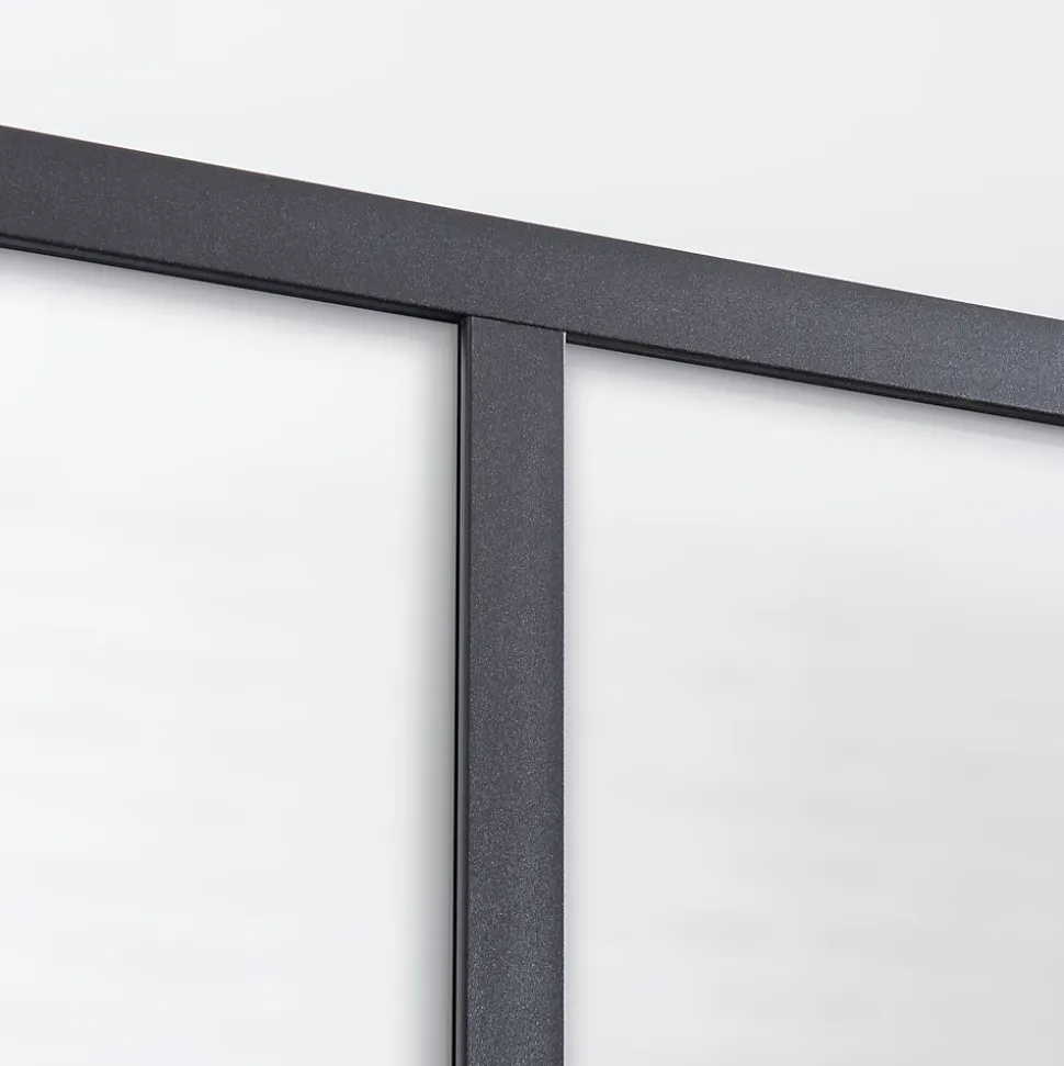 Verrière 2 carreaux opaques, coloris noir mat H108 x l.63cm