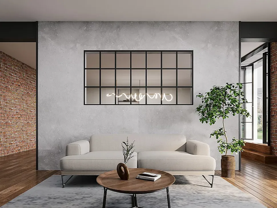 Verrière style orangerie en aluminium thermolaqué - 210 x 105 cm - Noir - ORANSA