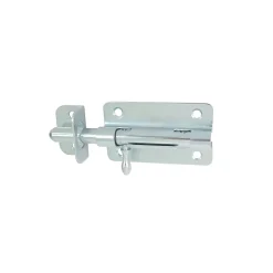 Verrou de box acier D.16 mm en finition zingué blanc