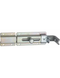 Verrou transversal, porte cadenas cadenassable, longueur 230mm, pêne plat coulissant, acier zingué - THIRARD