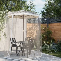 VIDAXL - Moustiquaire pour parasol - 220 maille - polyester - 330 x 250 cm