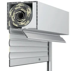 Volet roulant motorisé D-ROLL-50 RAL 9016 Solus - Filaire (L.: 1400 mm x H.: 1200 mm)
