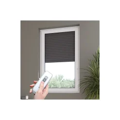 Volet roulant radio-télécommandé alu H 110 cm x L 100 cm gris