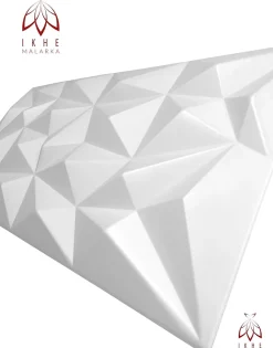 8x - 4m2 panneaux muraux 3D en polystyrène XPS flexibles 100 x 50 cm Revêtement mural et de plafond moderne Brillant White
