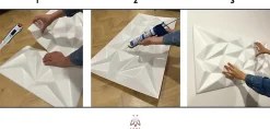 8x - 4m2 panneaux muraux 3D en polystyrène XPS flexibles 100 x 50 cm Revêtement mural et de plafond moderne Brillant White