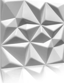 16x - 4m2 panneaux muraux 3D en polystyrène XPS flexibles 50 x 50 cm Revêtement mural et de plafond moderne Rubin White