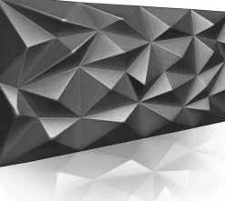 8x - 4m2 panneaux muraux 3D en polystyrène XPS flexibles 100 x 50 cm Revêtement mural et de plafond moderne Brillant Black