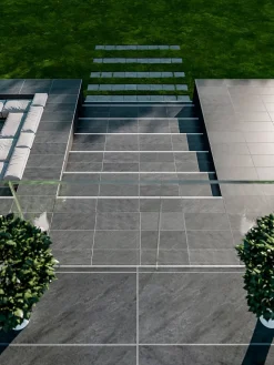 60x120 Dalle 2cm Pietra Serena Anthracite Extérieur R11 - Allocarrelage